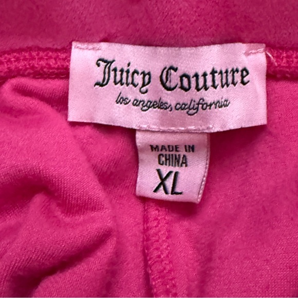 Juicy Couture Pink Velour Track Pants Size XL - Picture 5 of 9